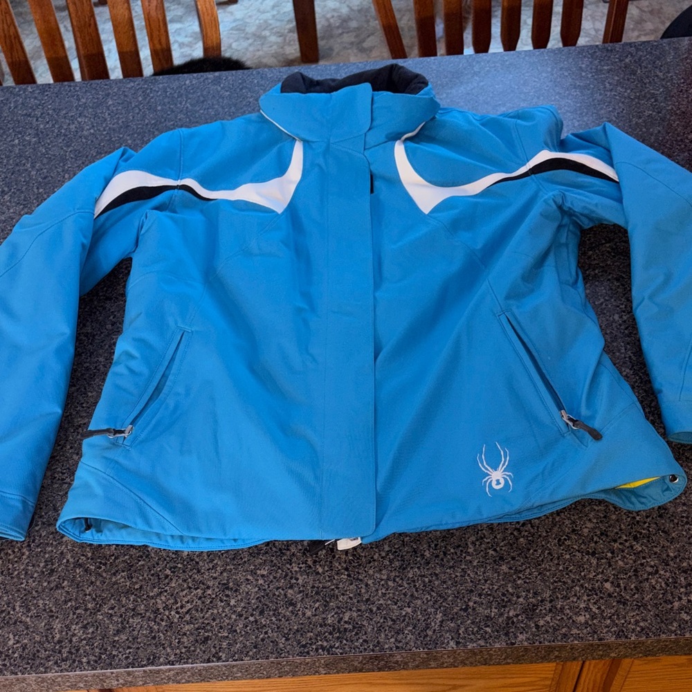 Spyder Yellow and Blue Ski Jacket
